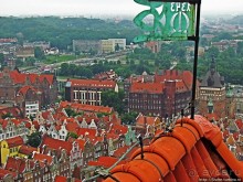 Панорамные виды на сказочный Гданьск с колокольни св. Марии