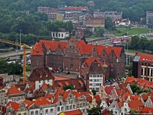 Панорамные виды на сказочный Гданьск с колокольни св. Марии