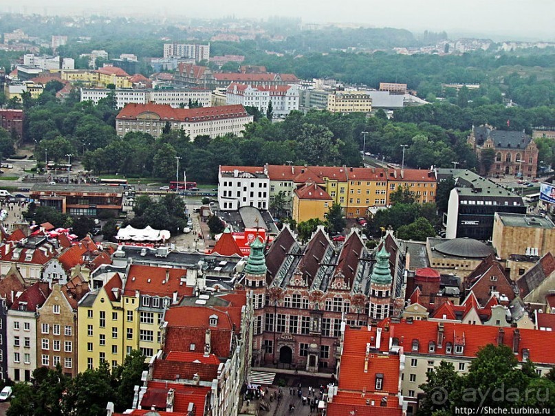 Панорамные виды на сказочный Гданьск с колокольни св. Марии