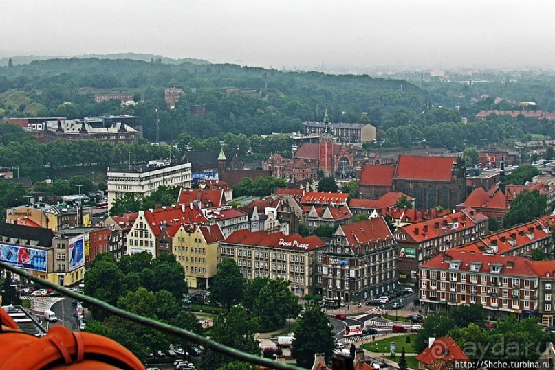 Панорамные виды на сказочный Гданьск с колокольни св. Марии