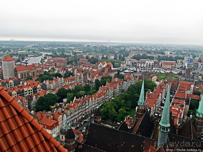 Панорамные виды на сказочный Гданьск с колокольни св. Марии