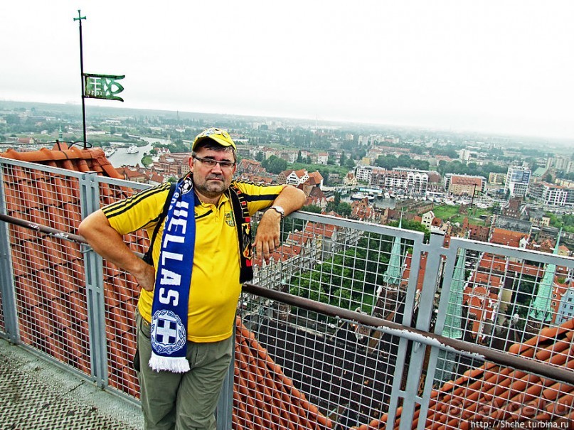 Панорамные виды на сказочный Гданьск с колокольни св. Марии