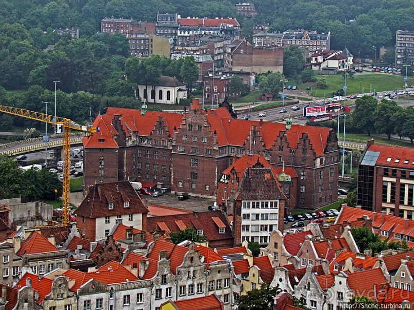 Панорамные виды на сказочный Гданьск с колокольни св. Марии