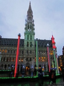 Шоу музыки и света "The Electrabel Night" в Брюсселе