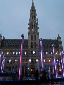 Шоу музыки и света "The Electrabel Night" в Брюсселе