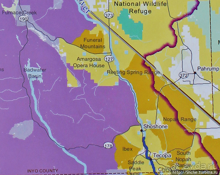 Долина Смерти. Шошони (Shoshone) — край цивилизации