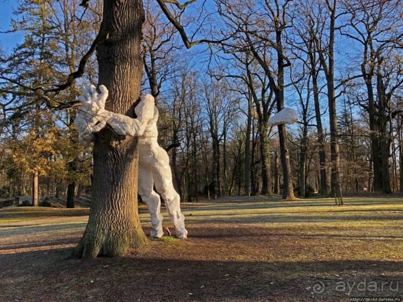 Роскошный ландшафтный парк у красивейшего замка Польши