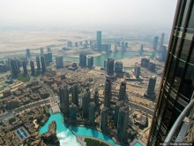 Дубаи с самого высокого здания в мире Бурдж Халифа