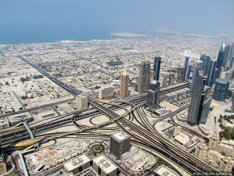 Дубаи с самого высокого здания в мире Бурдж Халифа