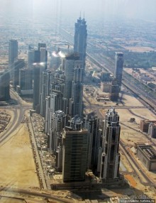 Дубаи с самого высокого здания в мире Бурдж Халифа