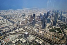 Дубаи с самого высокого здания в мире Бурдж Халифа
