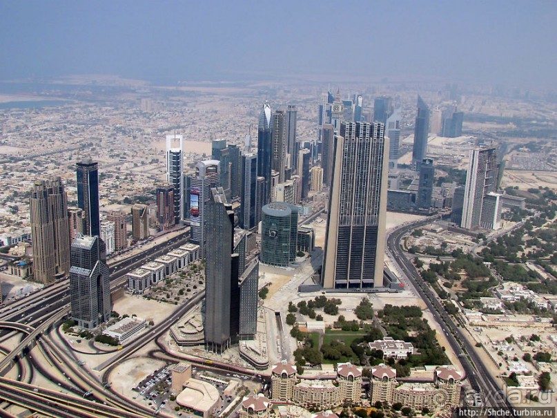 Дубаи с самого высокого здания в мире Бурдж Халифа