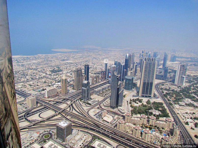 Дубаи с самого высокого здания в мире Бурдж Халифа