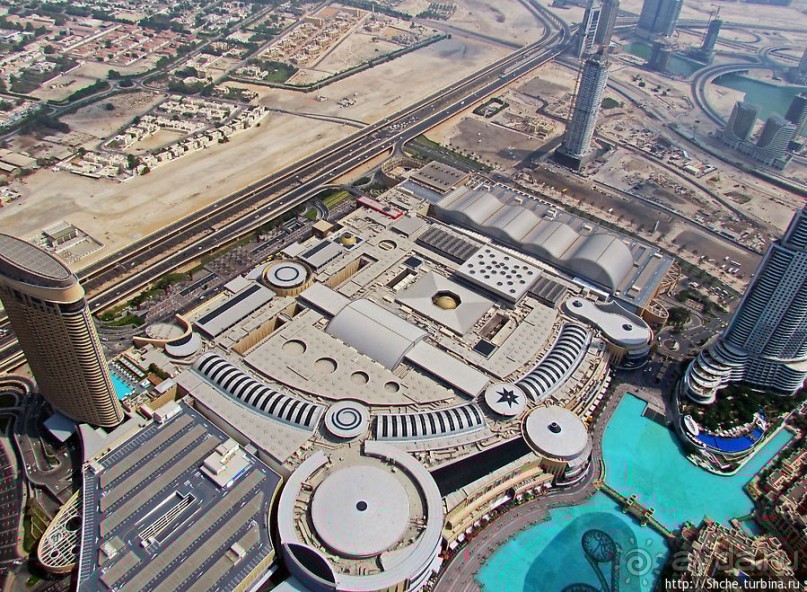 Дубаи с самого высокого здания в мире Бурдж Халифа