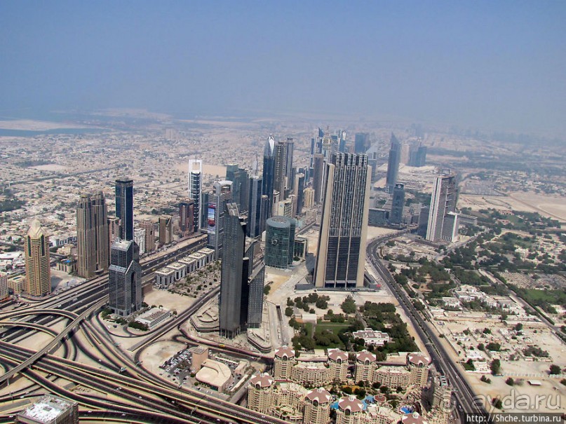 Дубаи с самого высокого здания в мире Бурдж Халифа