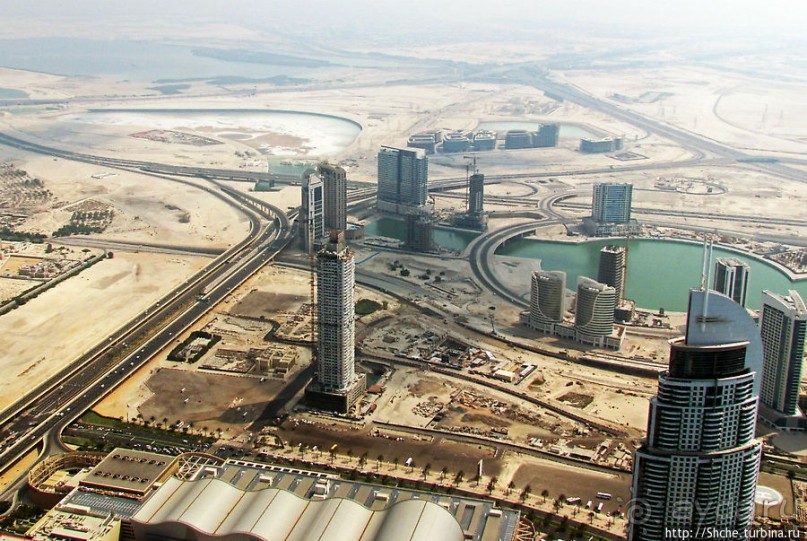 Дубаи с самого высокого здания в мире Бурдж Халифа