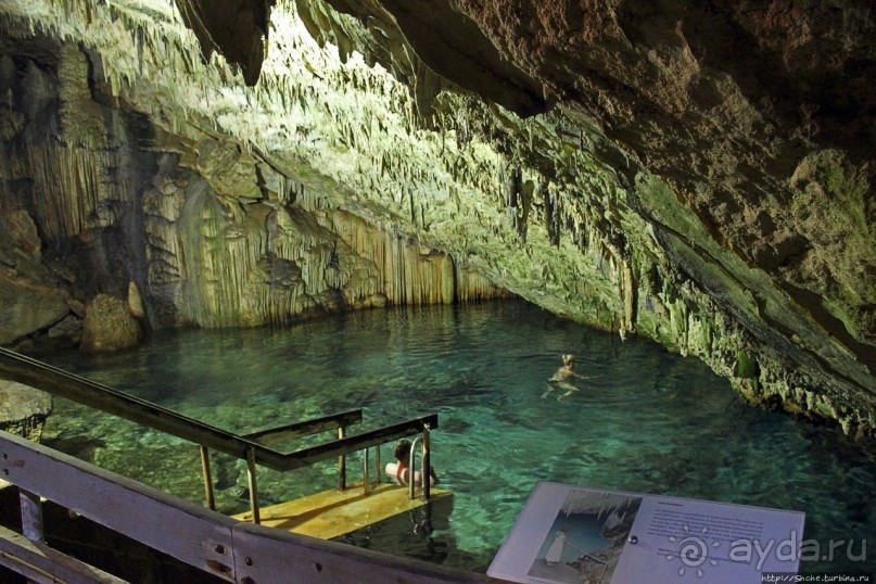 У пещеры нет плохой погоды. Купания в Cathedral Cave