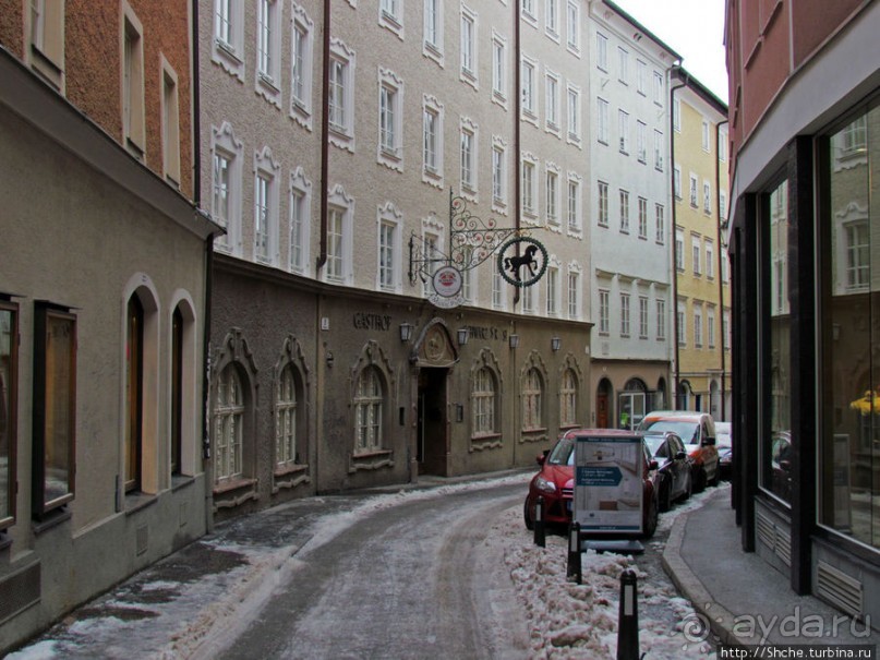 У подножия горы Капуцинов - квазипешеходная зона Зальцбурга