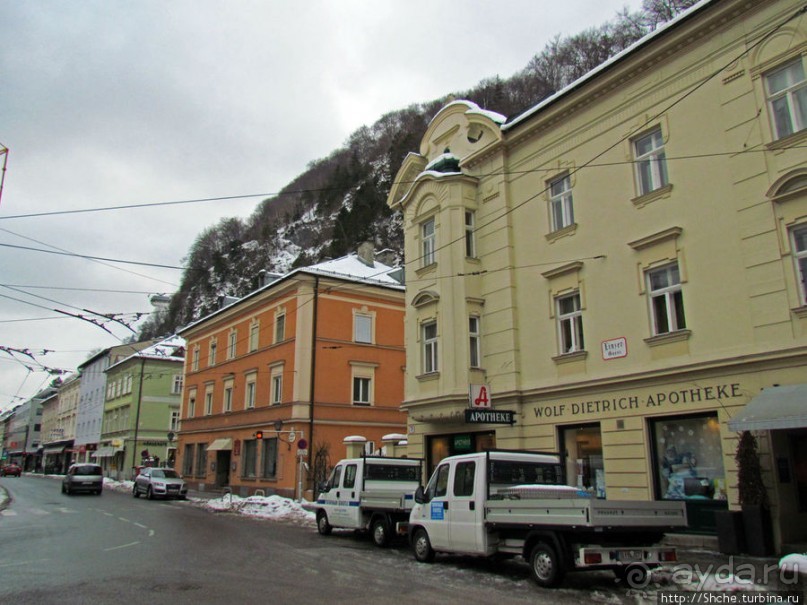 У подножия горы Капуцинов - квазипешеходная зона Зальцбурга