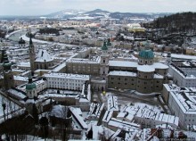 Второй уровень Зальцбурга - со стен крепости Хоэнзальцбург