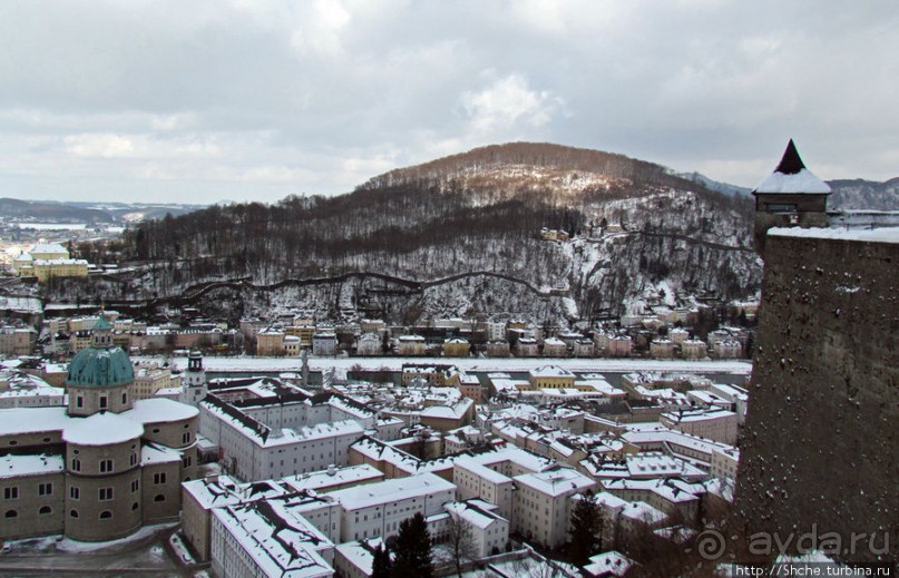 Второй уровень Зальцбурга - со стен крепости Хоэнзальцбург