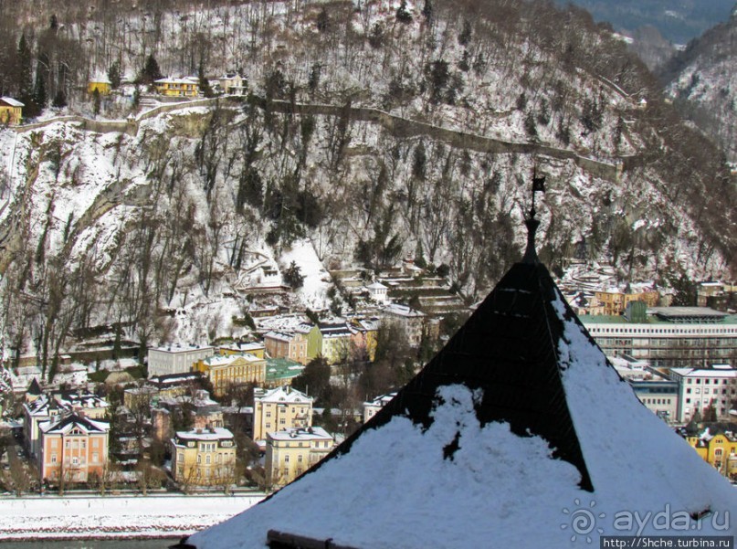 Второй уровень Зальцбурга - со стен крепости Хоэнзальцбург