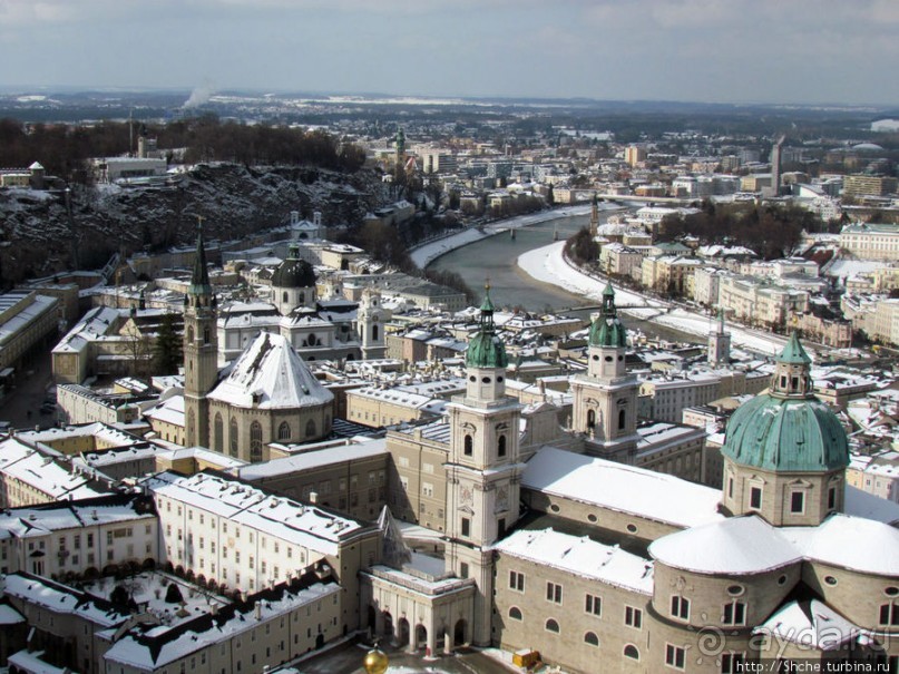 Второй уровень Зальцбурга - со стен крепости Хоэнзальцбург