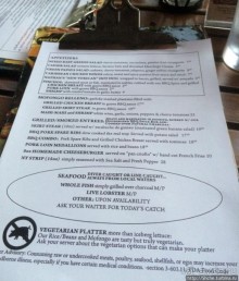 Маленький ассортимент, но хорошая кухня