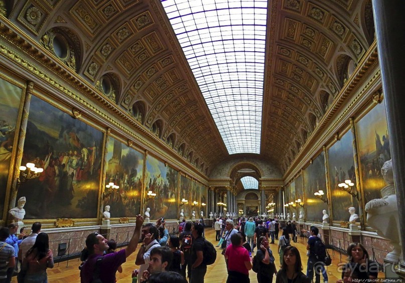 Версальский дворец. Покои королевы и галерея Битв