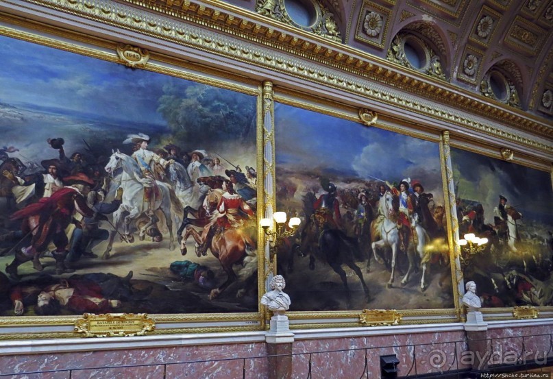 Версальский дворец. Покои королевы и галерея Битв