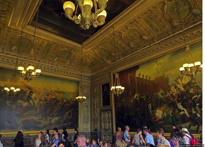 Версальский дворец. Покои королевы и галерея Битв