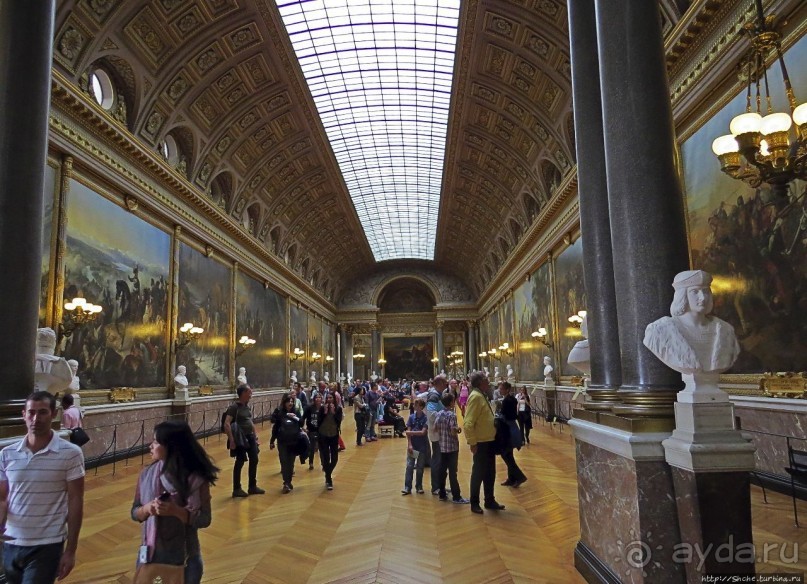 Версальский дворец. Покои королевы и галерея Битв