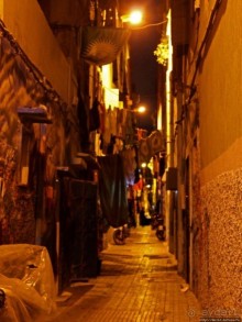 Ощущение Марокко. Старая Медина Касабланки поздним вечером