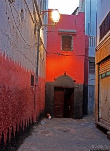 Ощущение Марокко. Старая Медина Касабланки поздним вечером