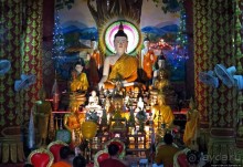 Буддистский монастырь на горе Змея в Хуэйсае