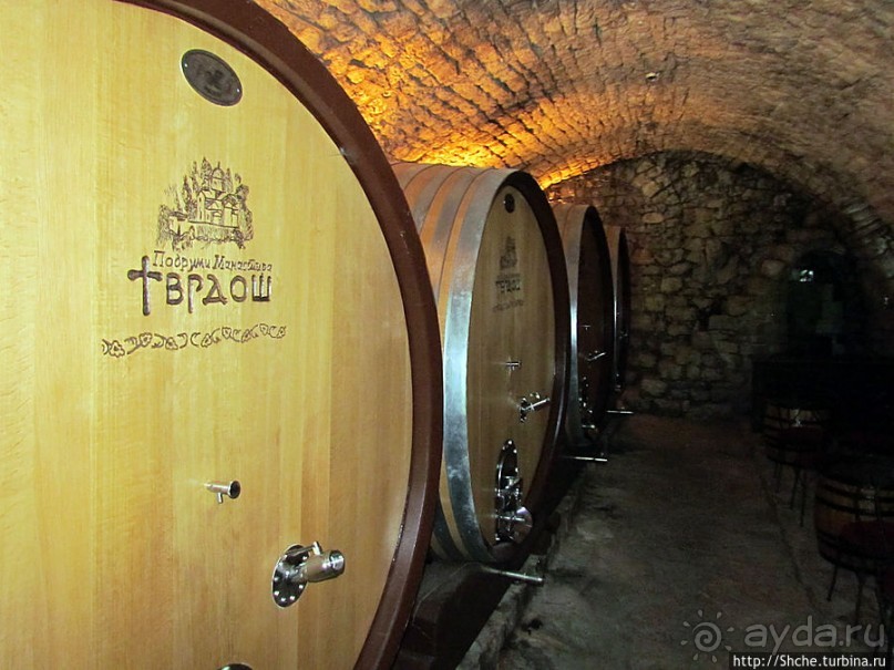 Виноградники, погреба и вина монастыря Тврдош