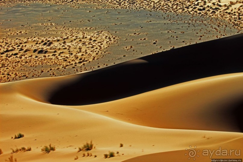 Под крылом самолета о чем-то поет песчаное море Намиб