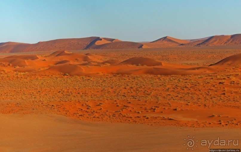 Под крылом самолета о чем-то поет песчаное море Намиб