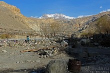 Мустанг, Cchusang — последний город в долине Кали Гандаки