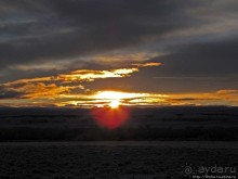 Прикольный рассвет в плоскогорье штата Вайоминг