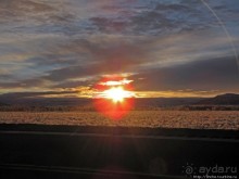 Прикольный рассвет в плоскогорье штата Вайоминг