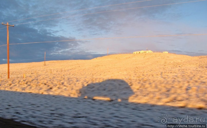 Прикольный рассвет в плоскогорье штата Вайоминг