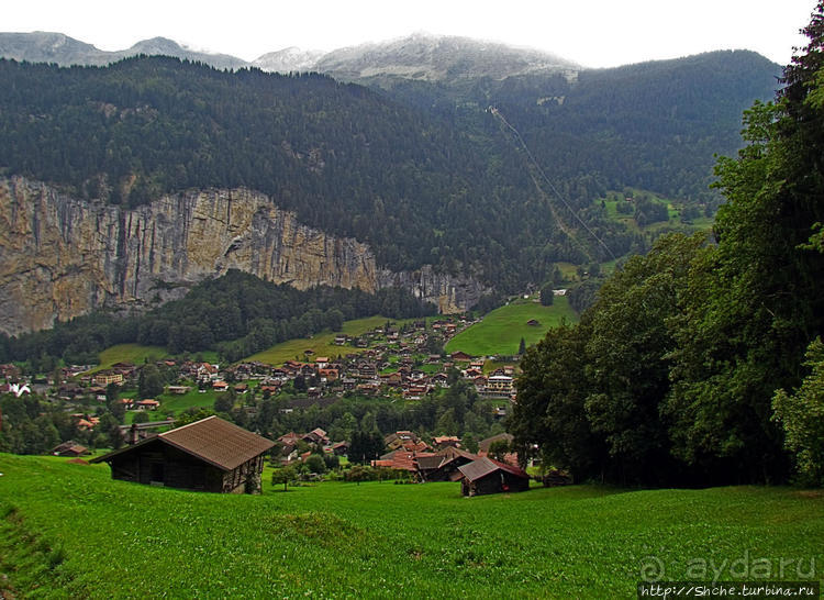 "Чистый фонтан" Лаутербрюннен — город в долине водопадов