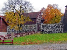 Крепость-парк Акерсхус, осенняя пьеса