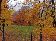 Крепость-парк Акерсхус, осенняя пьеса