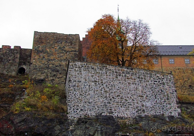 Крепость-парк Акерсхус, осенняя пьеса