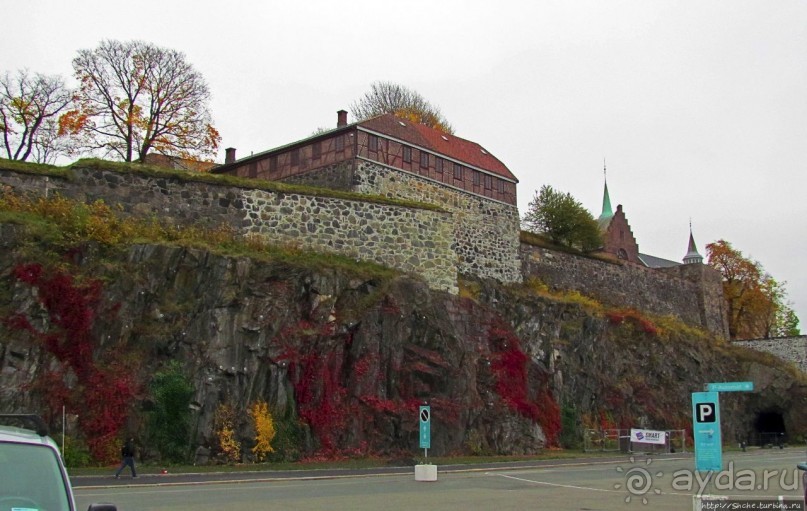 Крепость-парк Акерсхус, осенняя пьеса