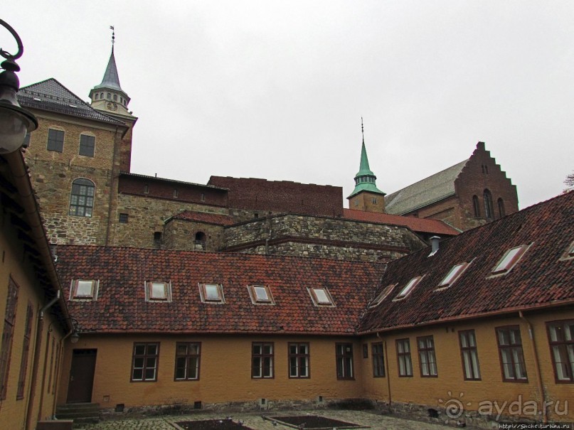 Крепость-парк Акерсхус, осенняя пьеса