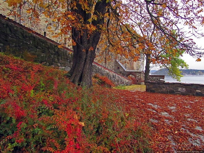Крепость-парк Акерсхус, осенняя пьеса
