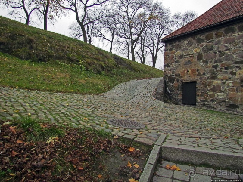 Крепость-парк Акерсхус, осенняя пьеса